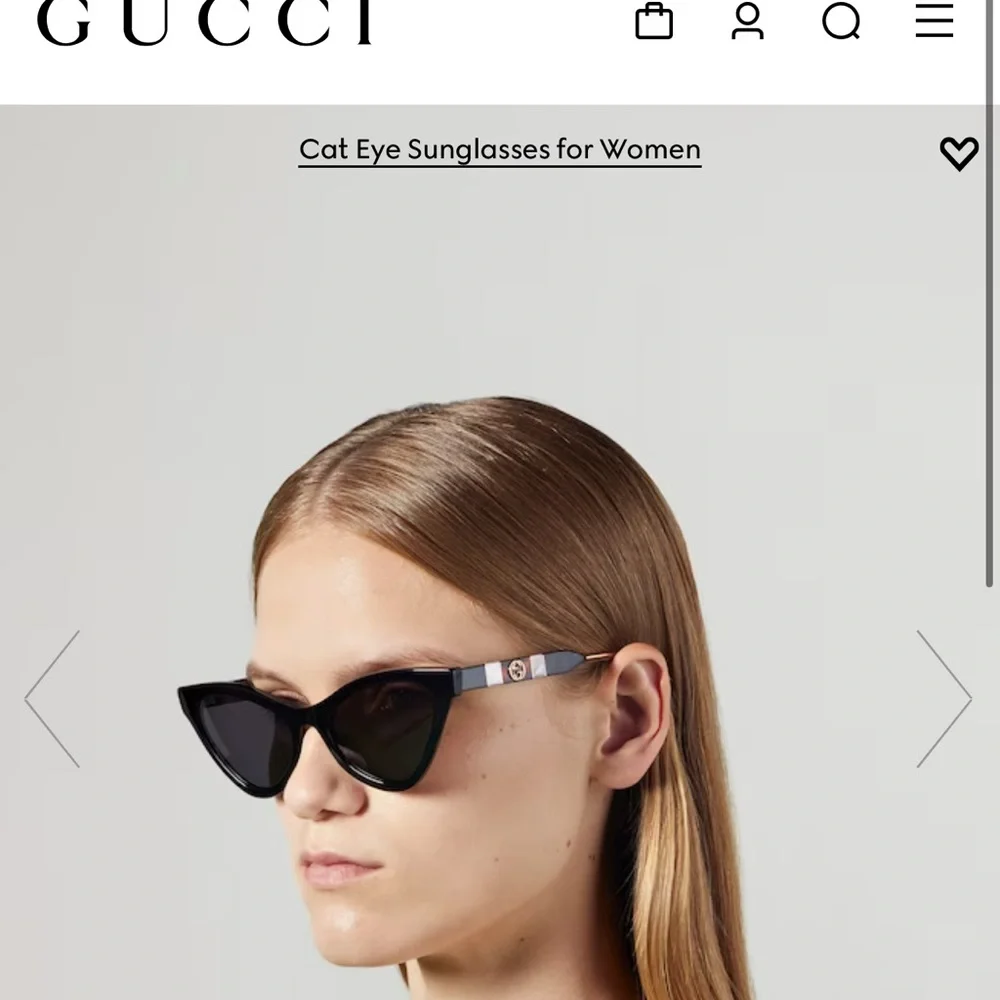 Gucci Cat Eye Acetate Sunglasses - Picture 11 of 11